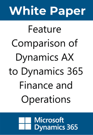 Comparison AX to D365